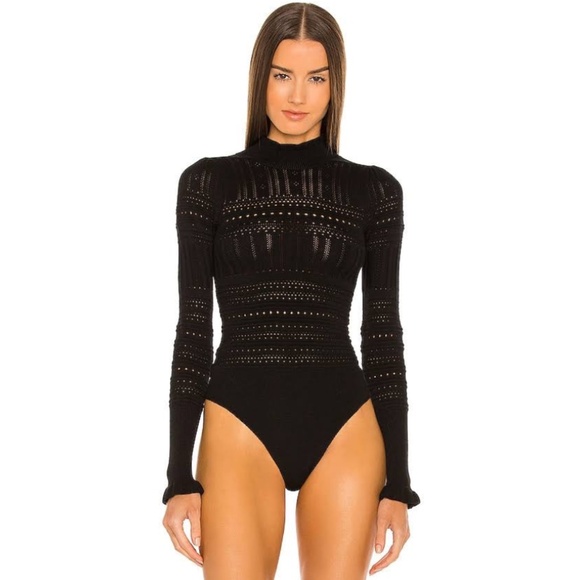 Free People Tops - Intimately Free People Black Bodysuit – Mock Neck - Size M – NWOT